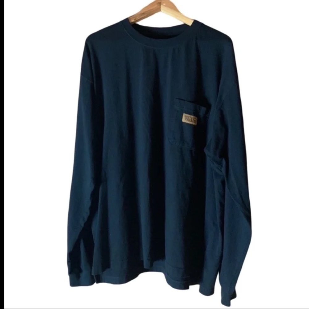 Walls Work Wear long sleeve black t-shirt Size XXL